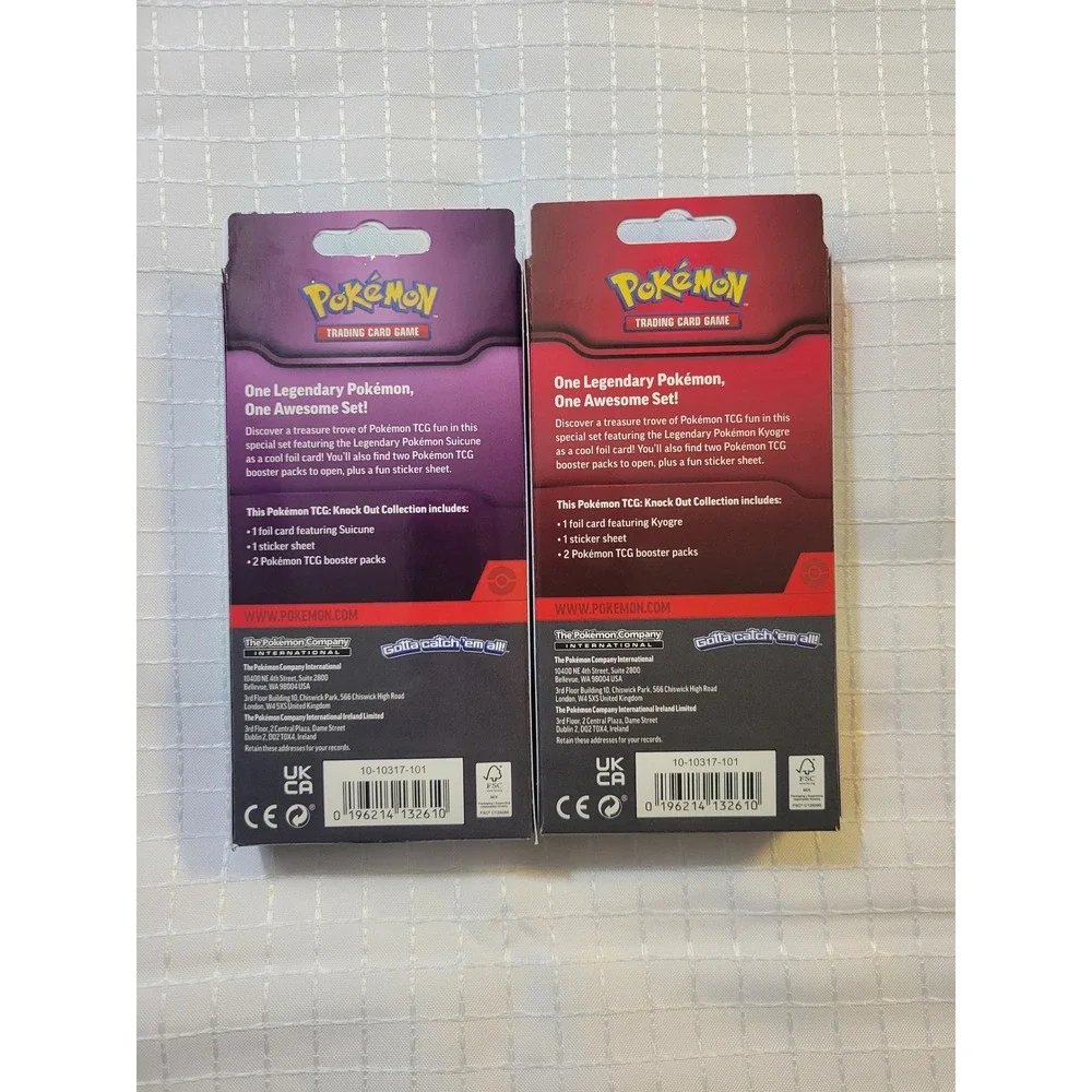 Pokemon TCG Knock Out Collection Kyogre‎ Foil Card Booster Packs 2 Sets